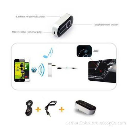 Bluetooth receiver with Mic for Car audio/is in-vehicle wireless hands-free system